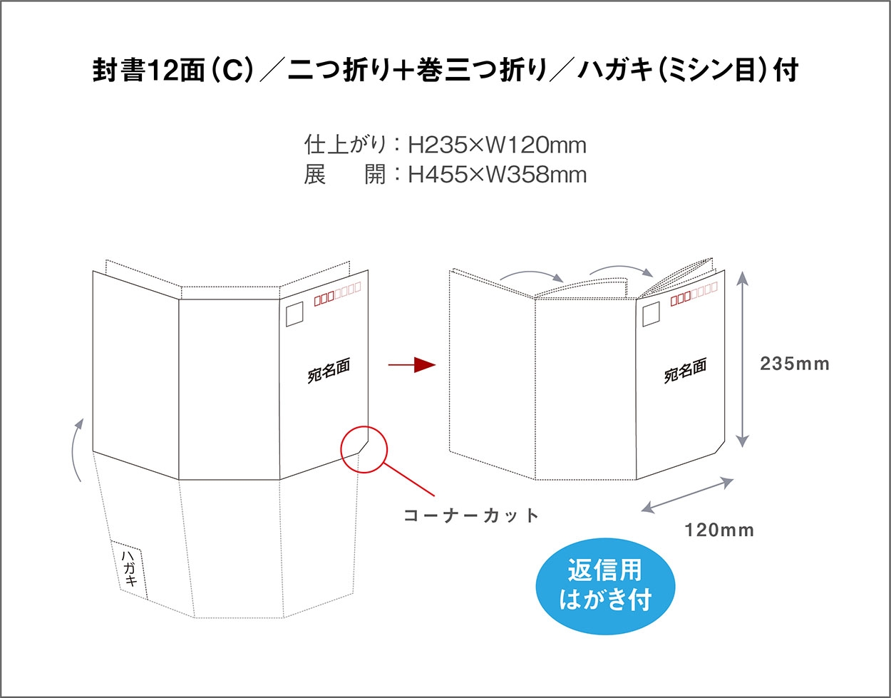 封書12面（Cタイプ）／1,000部