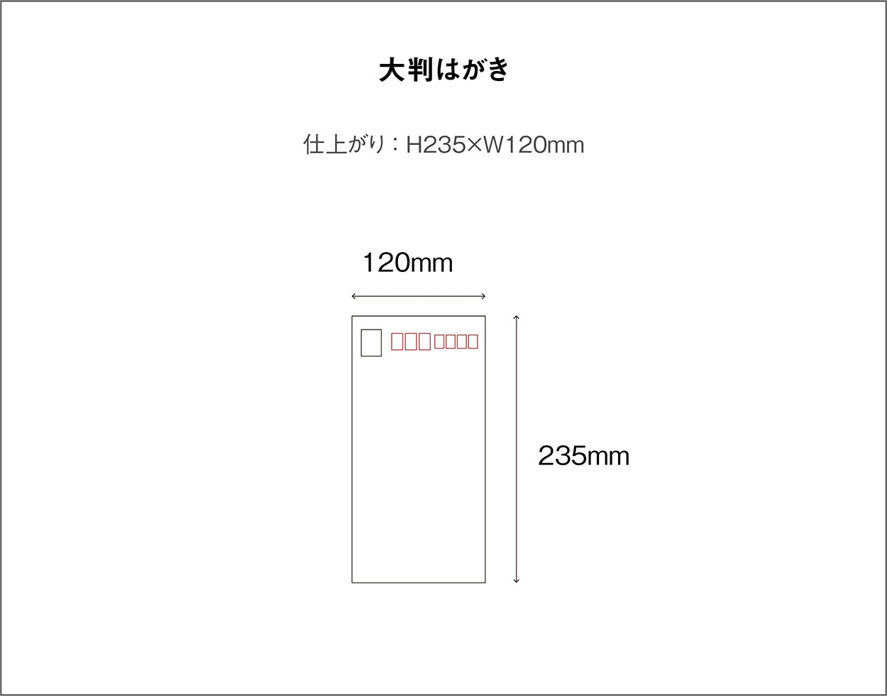 大判はがき／100部