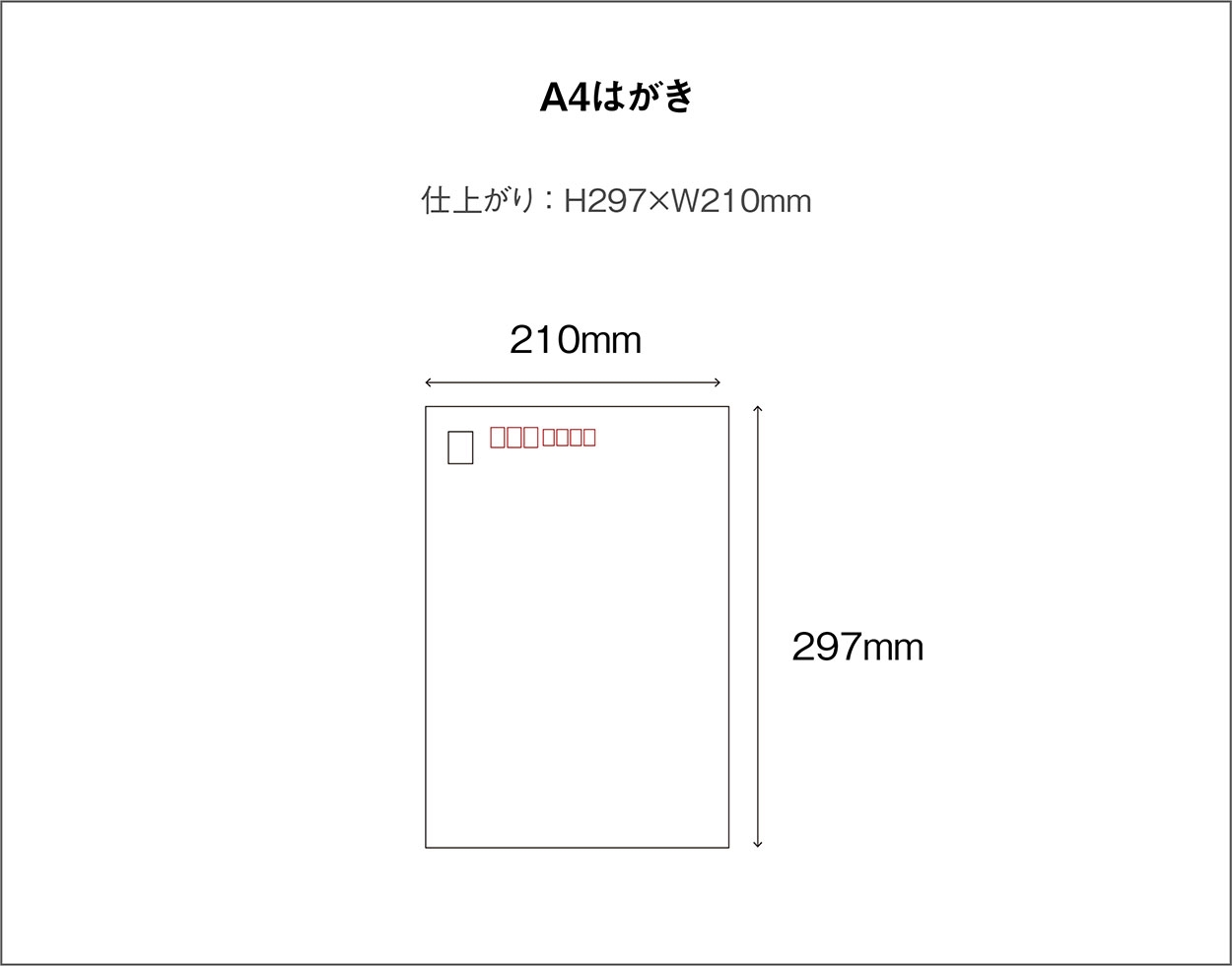 A4はがき／1,200部